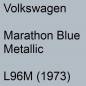 Preview: Volkswagen, Marathon Blue Metallic, L96M (1973).